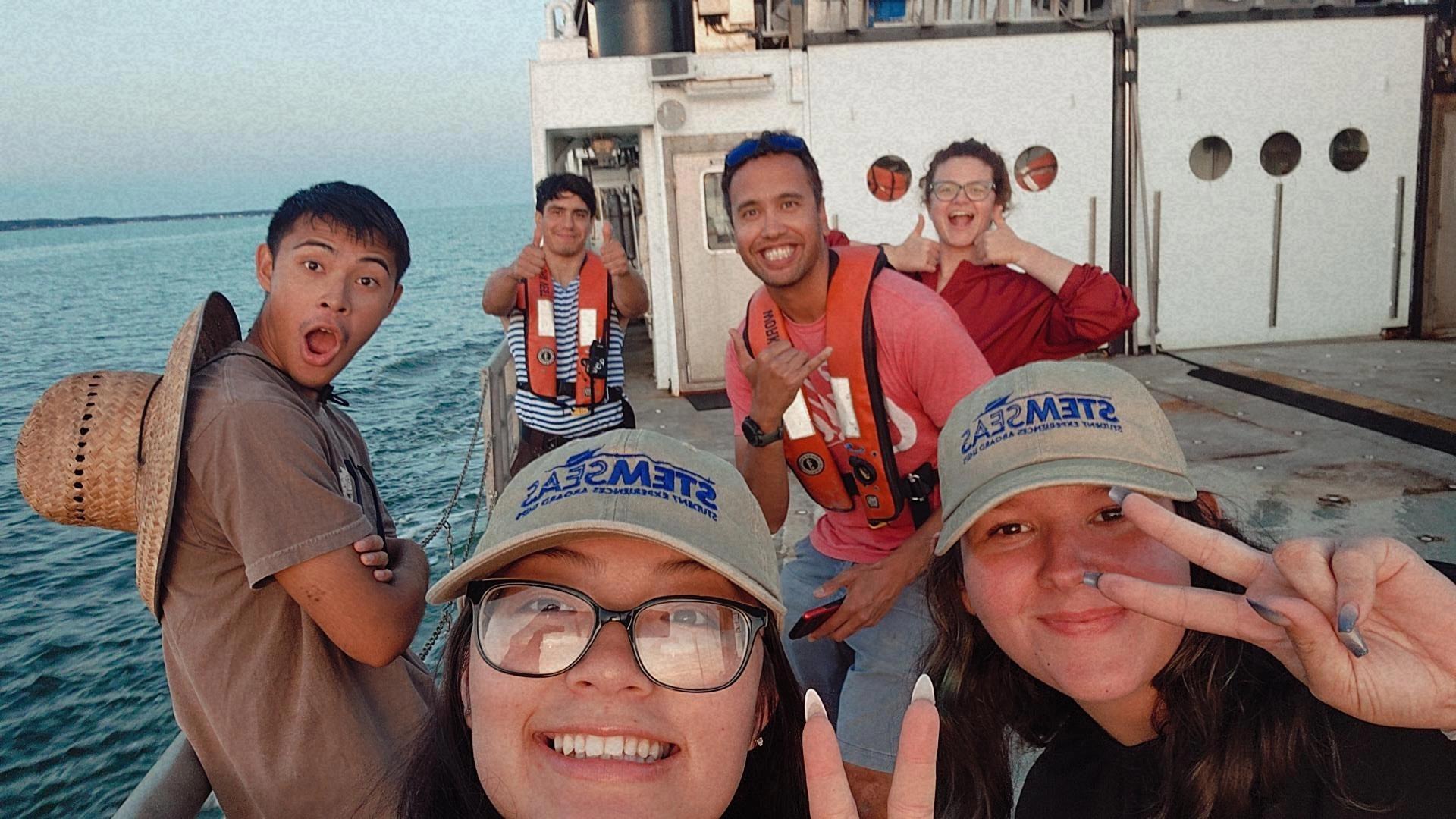 students and crew in the clurb